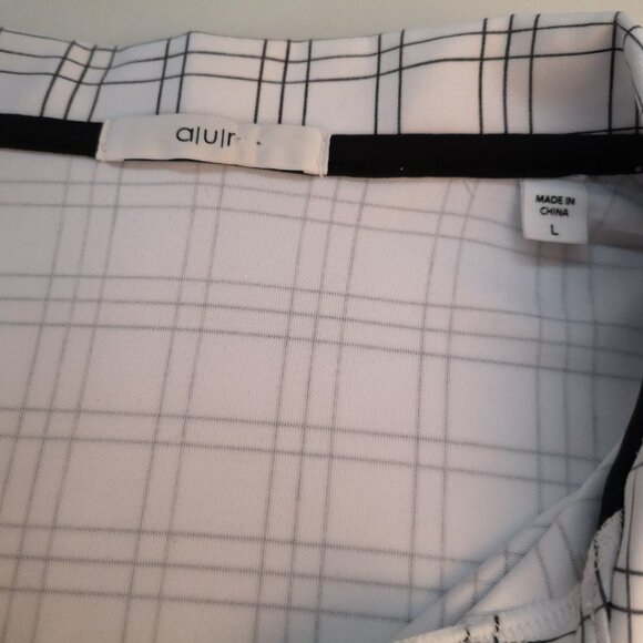 2 / $30.00 - A/U/R Ladies Size Large Sleeveless Black & White Check Golf Shirt - Picture 2 of 5